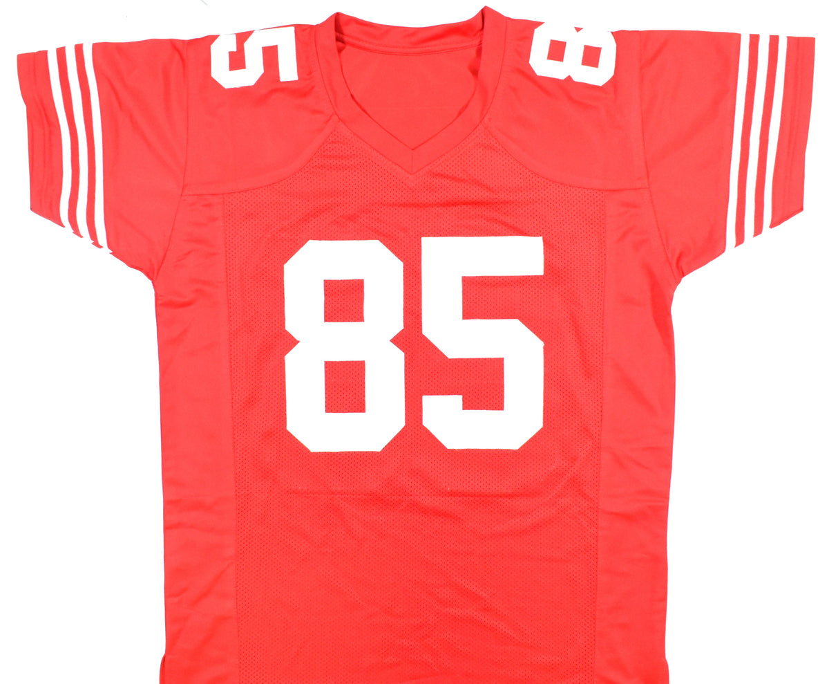 George Kittle Autographed Red Pro Style Jersey - Beckett W Hologram