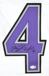 Kyle Hamilton Autographed White Pro Style Jersey - JSA W Holo