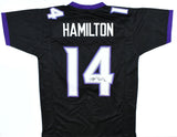 Kyle Hamilton Autographed Black Pro Style Jersey - JSA W Holo