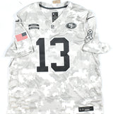 Brock Purdy Autographed 49ers Salute to Service Nike Game Jersey - Beckett W XXL