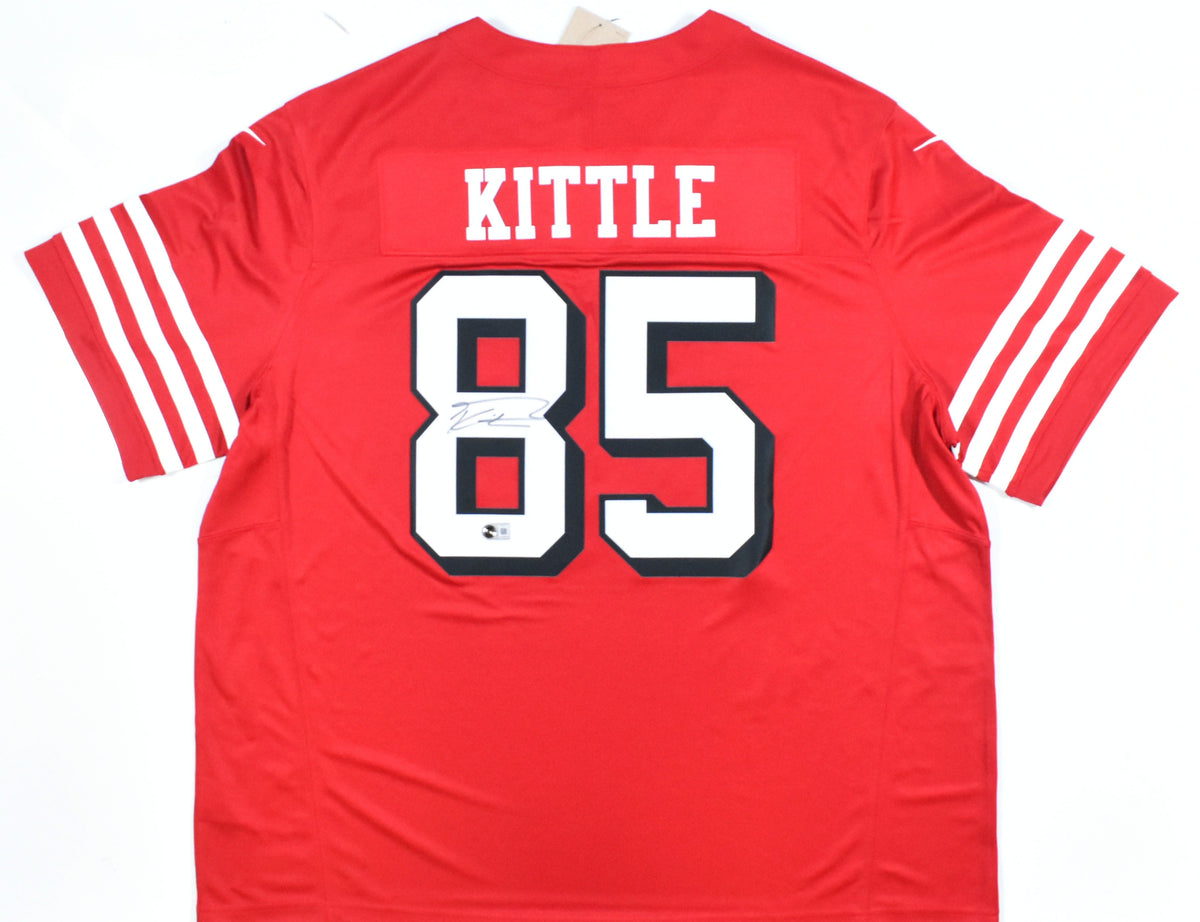 George Kittle Autographed San Francisco 49ers Nike Game Jersey - Beckett W 3XL