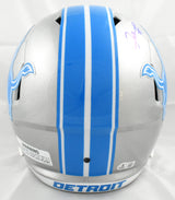 Jameson Williams Autographed Detroit Lions F/S Speed Helmet - Beckett Hologram