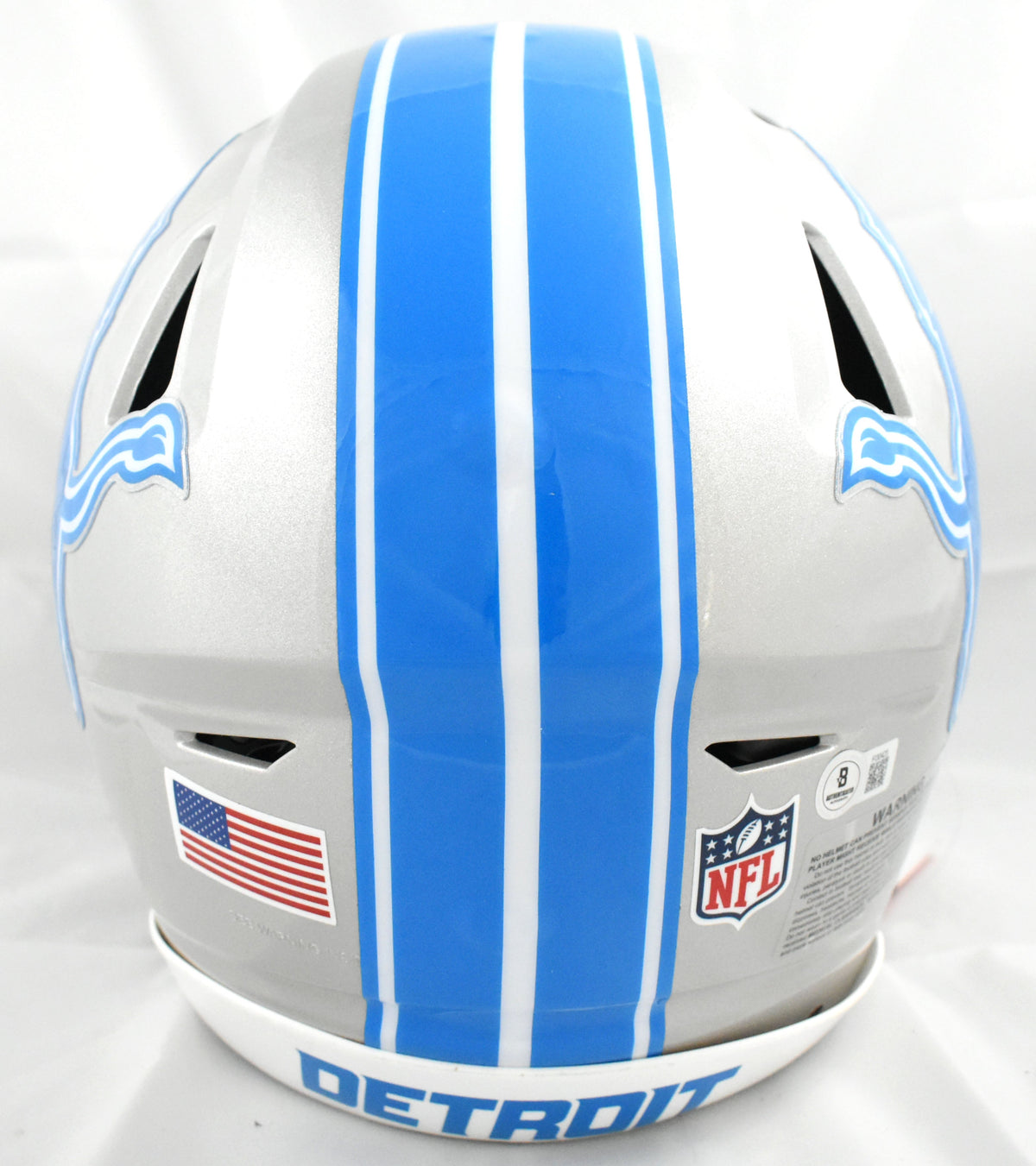 Jameson Williams Autographed Detroit Lions F/S Speedflex Helmet - Beckett Holo