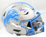 Jameson Williams Signed Detroit Lions Mid-Size SpeedFlex Helmet - Beckett Holo