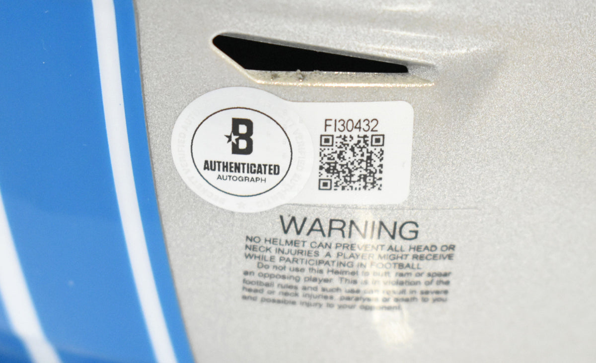 Jameson Williams Signed Detroit Lions Mid-Size SpeedFlex Helmet - Beckett Holo