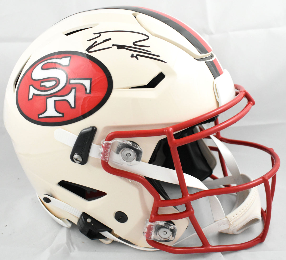 George Kittle Signed San Francisco 49ers F/S Retro Speedflex Helmet - Beckett W