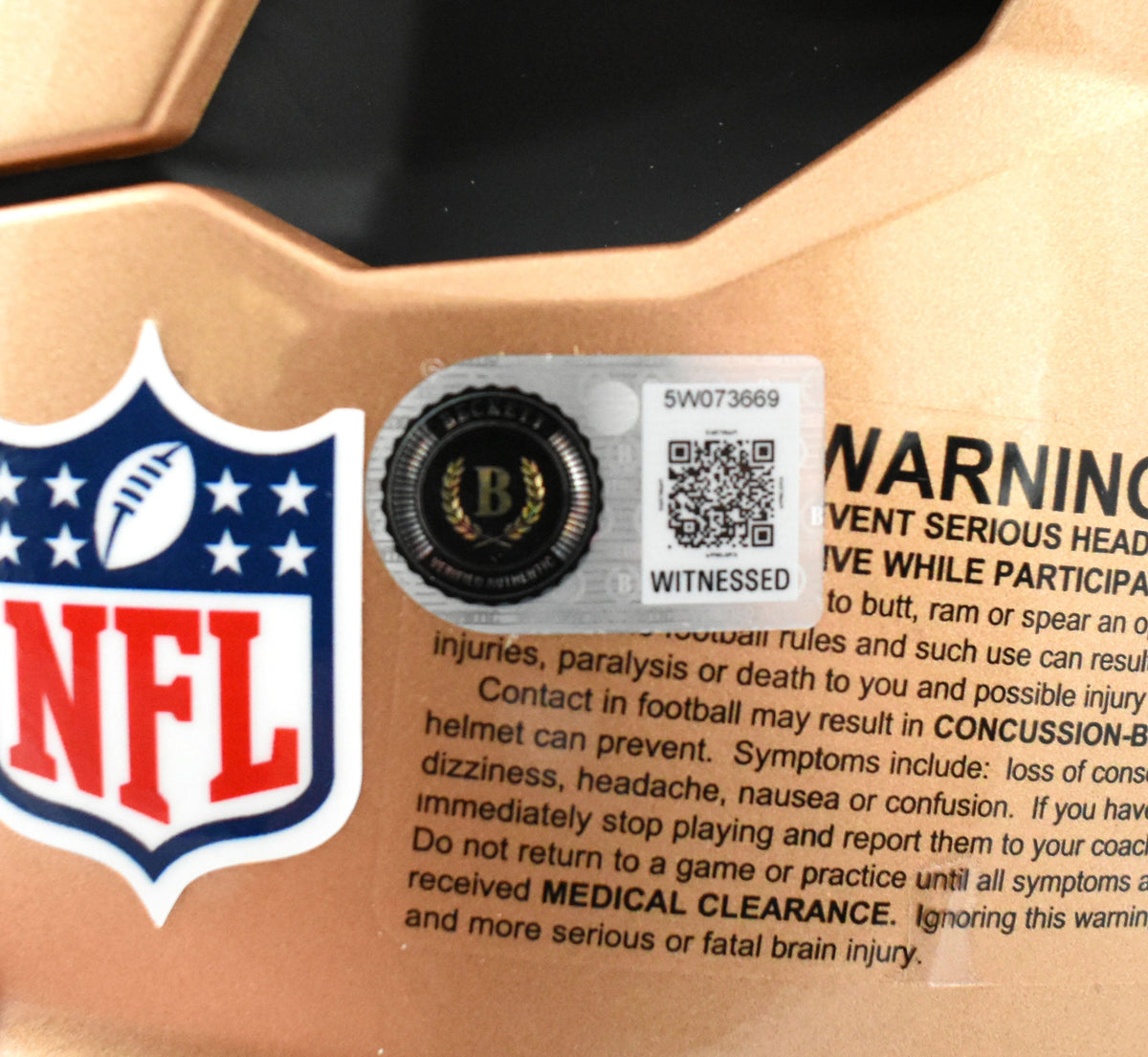 George Kittle Autographed San Francisco 49ers F/S Axiom Helmet - Beckett W Holo