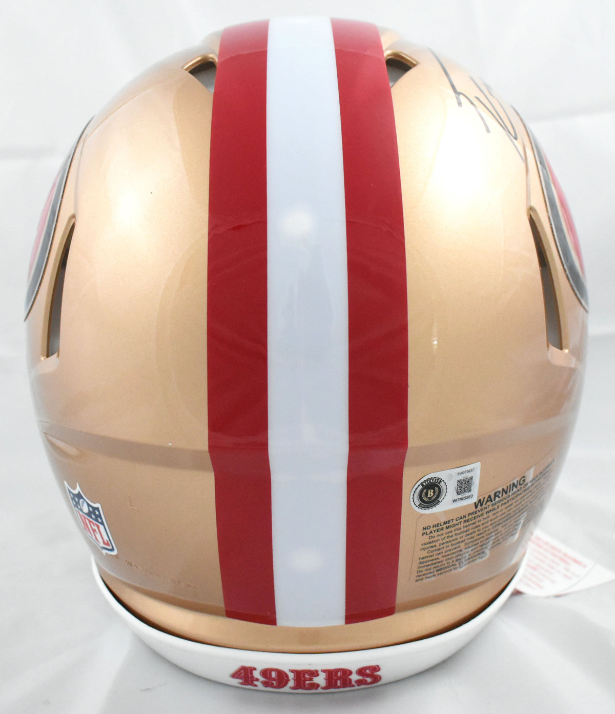 George Kittle Autographed 49ers F/S Speed Authentic Helmet - Beckett W Hologram