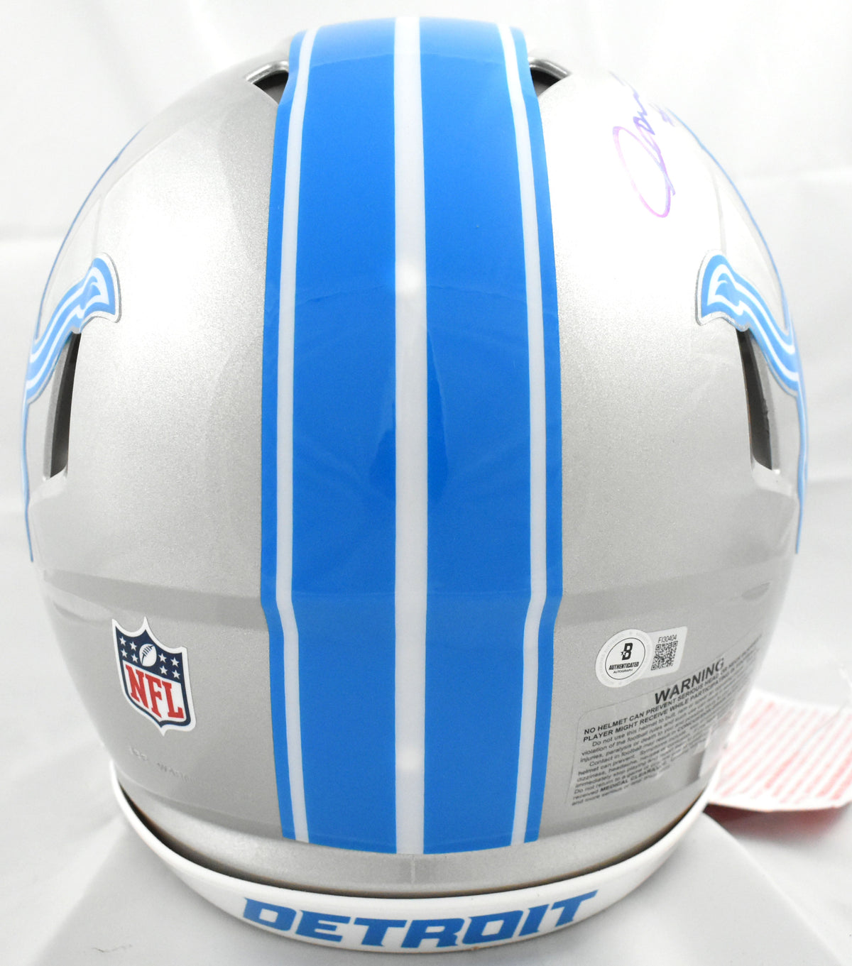 Jameson Williams Autographed Detroit Lions F/S Speed Authentic Helmet - Beckett