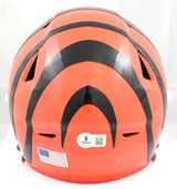 Ja'Marr Chase Autographed Cincinnati Bengals Mid-Size SpeedFlex Helmet - Beckett