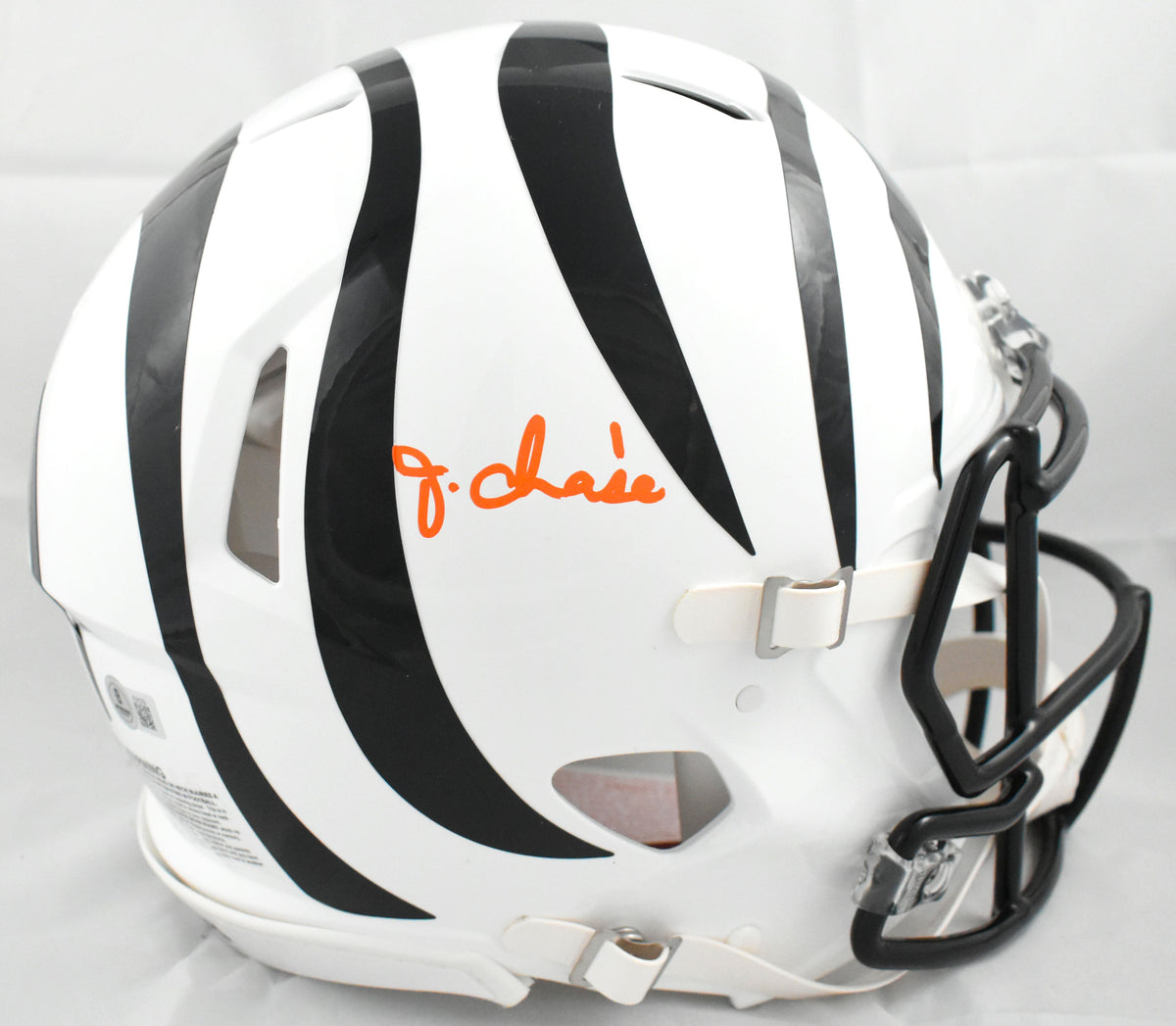 Ja'Marr Chase Autographed Bengals F/S Alt 22 Speed Authentic Helmet - Beckett