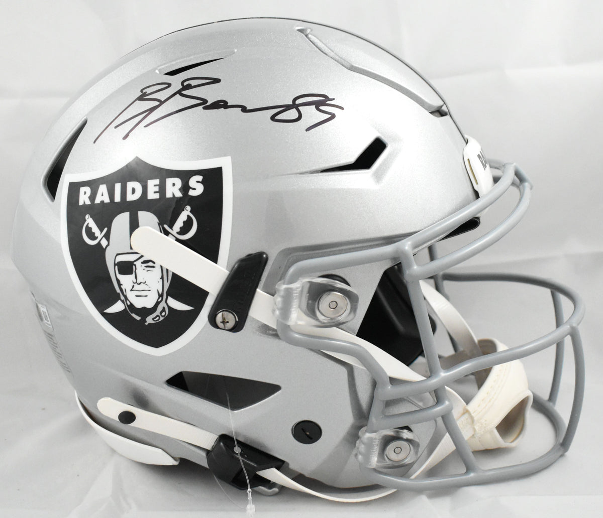 Brock Bowers Autographed Las Vegas Raiders F/S Speedflex Helmet - Beckett W Holo
