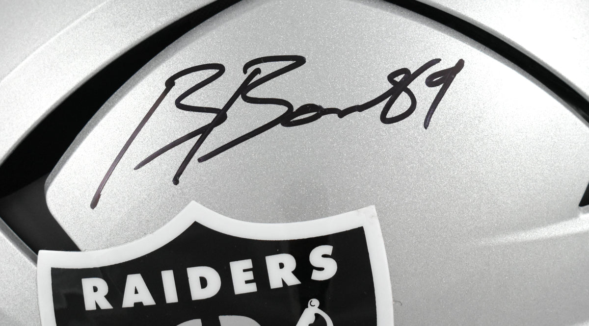 Brock Bowers Autographed Las Vegas Raiders F/S Axiom Helmet - Beckett W Holo