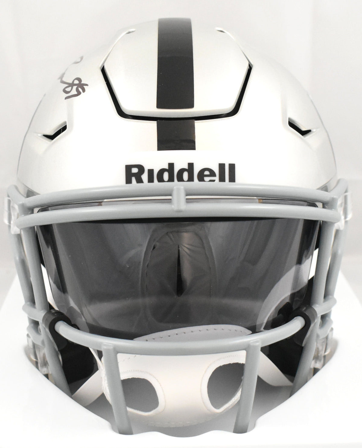 Brock Bowers Signed Las Vegas Raiders Mid-Size SpeedFlex Helmet - Beckett W Holo