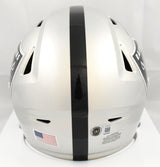 Brock Bowers Signed Las Vegas Raiders Mid-Size SpeedFlex Helmet - Beckett W Holo
