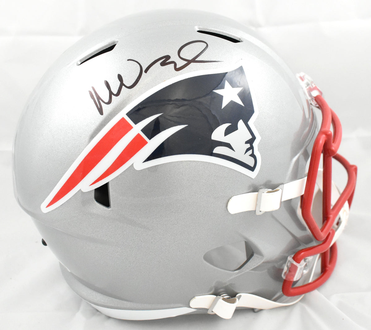 Mike Vrabel Autographed New England Patriots F/S Speed Helmet - JSA W