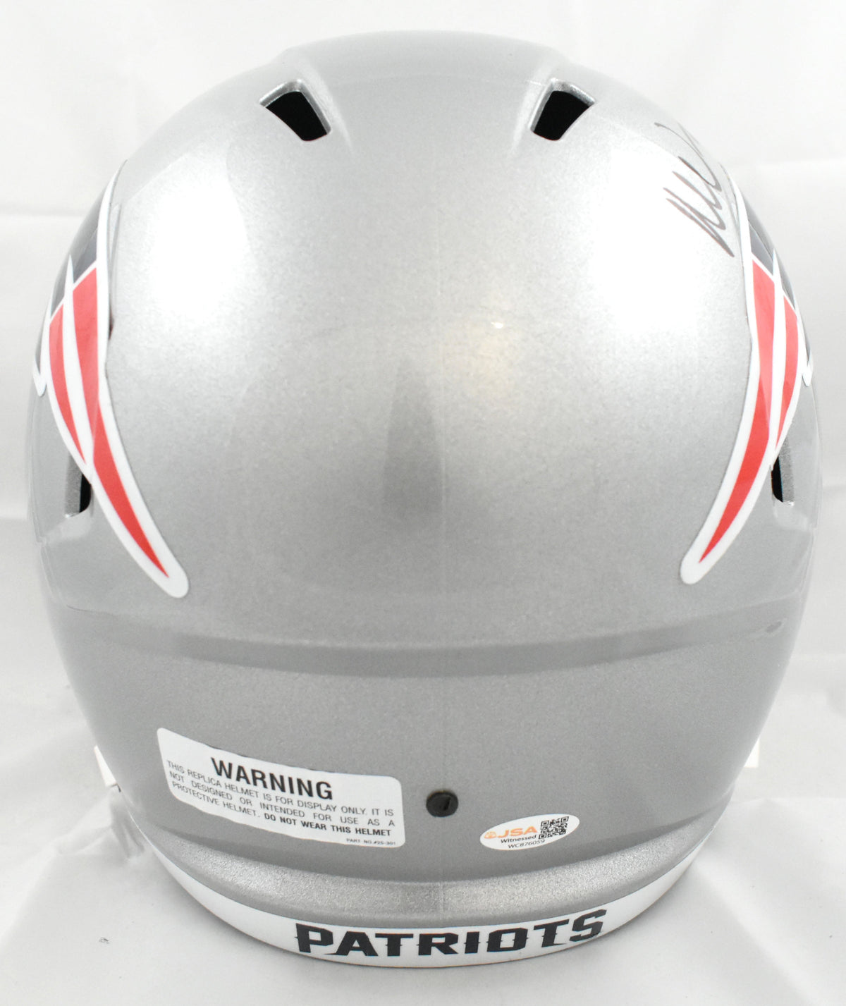 Mike Vrabel Autographed New England Patriots F/S Speed Helmet - JSA W