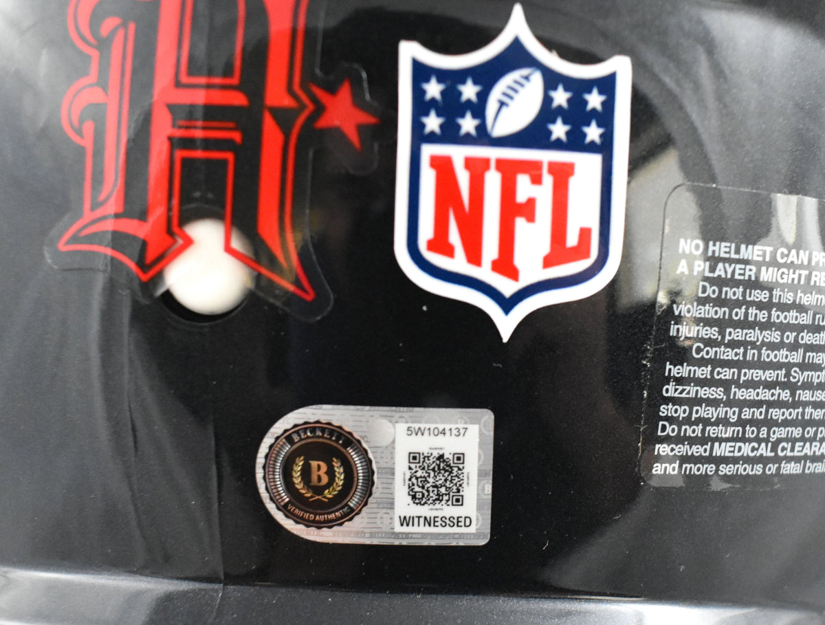 Nico Collins Autographed Houston Texans F/S Speed Authentic Helmet - Beckett W