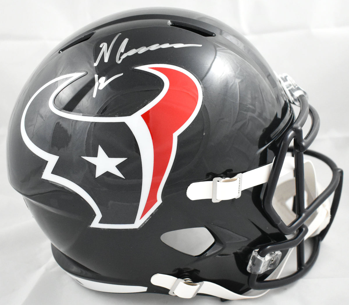Nico Collins Autographed Houston Texans F/S Speed Helmet - Beckett W Hologram