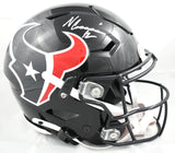 Nico Collins Autographed Houston Texans F/S Speedflex Helmet - Beckett W Holo