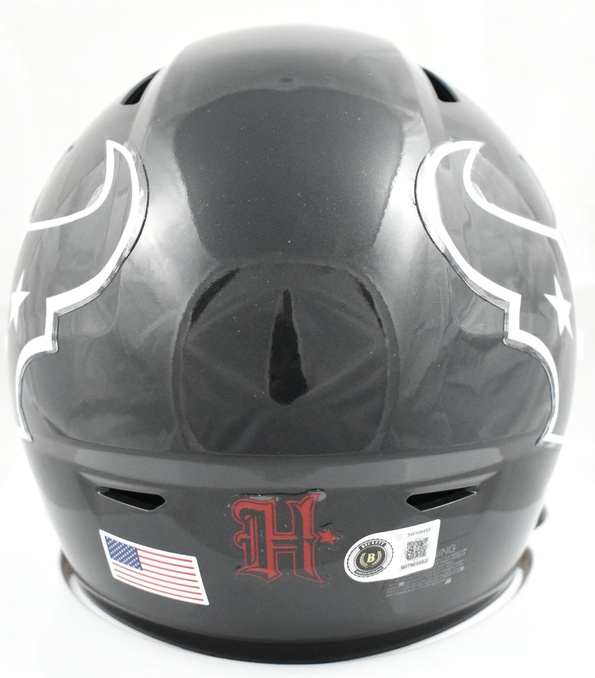 Kayshon Boutte Autographed Houston Texans Mid-Size SpeedFlex Helmet - Beckett W