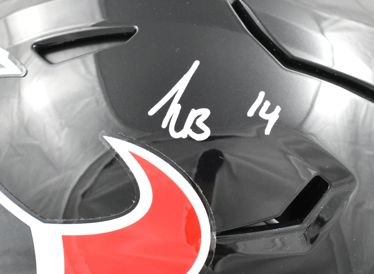 Kayshon Boutte Autographed Houston Texans F/S Speedflex Helmet - Beckett W Holo
