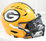Matthew Golden Autographed Green Bay Packers Mid-Size SpeedFlex Helmet-Beckett W