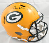 Christian Watson Autographed Green Bay Packers F/S Speed Helmet - Beckett W Holo