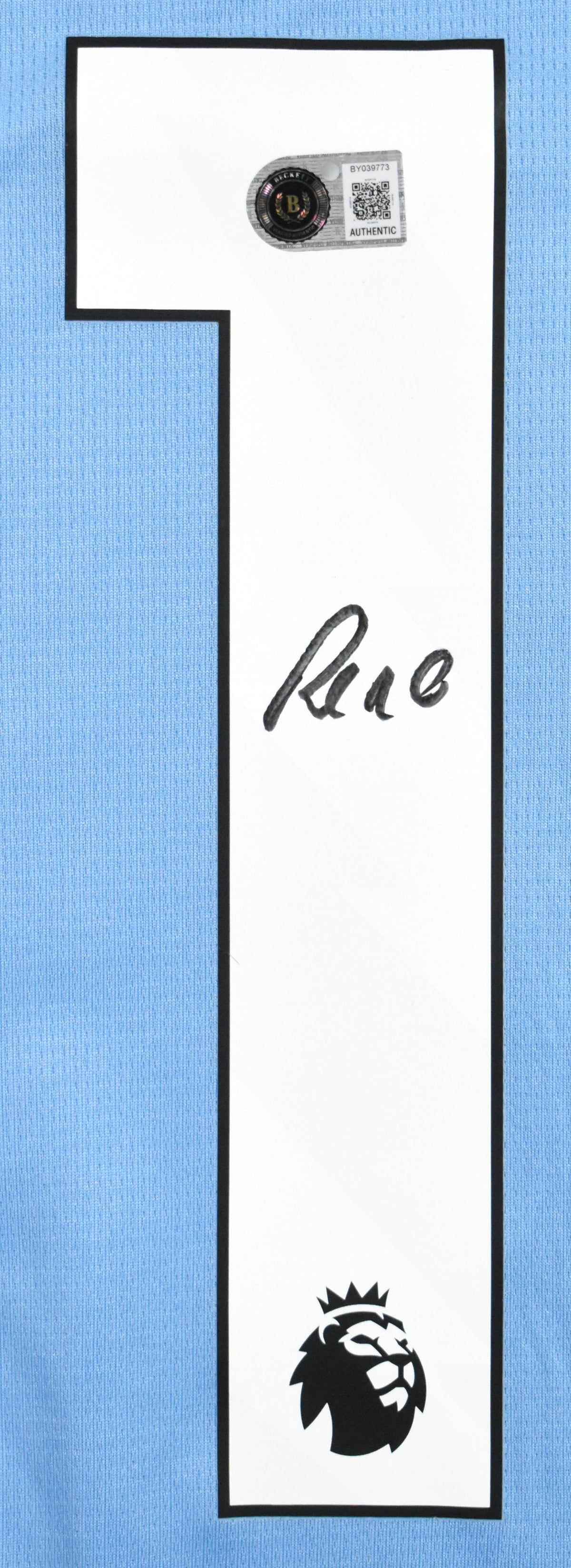 Rayan Cherki Autographed Manchester City Home Soccer Jersey #10 - Beckett *M