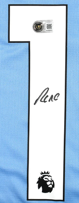 Rayan Cherki Autographed Manchester City Home Soccer Jersey #10 - Beckett *L