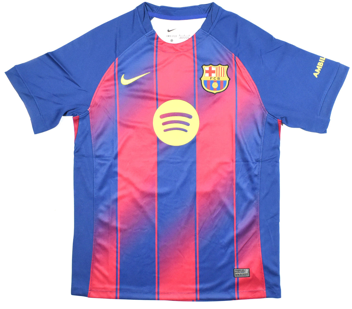 Fermin Lopez Autographed FC Barcelona Home Soccer Jersey #16 - Beckett *M