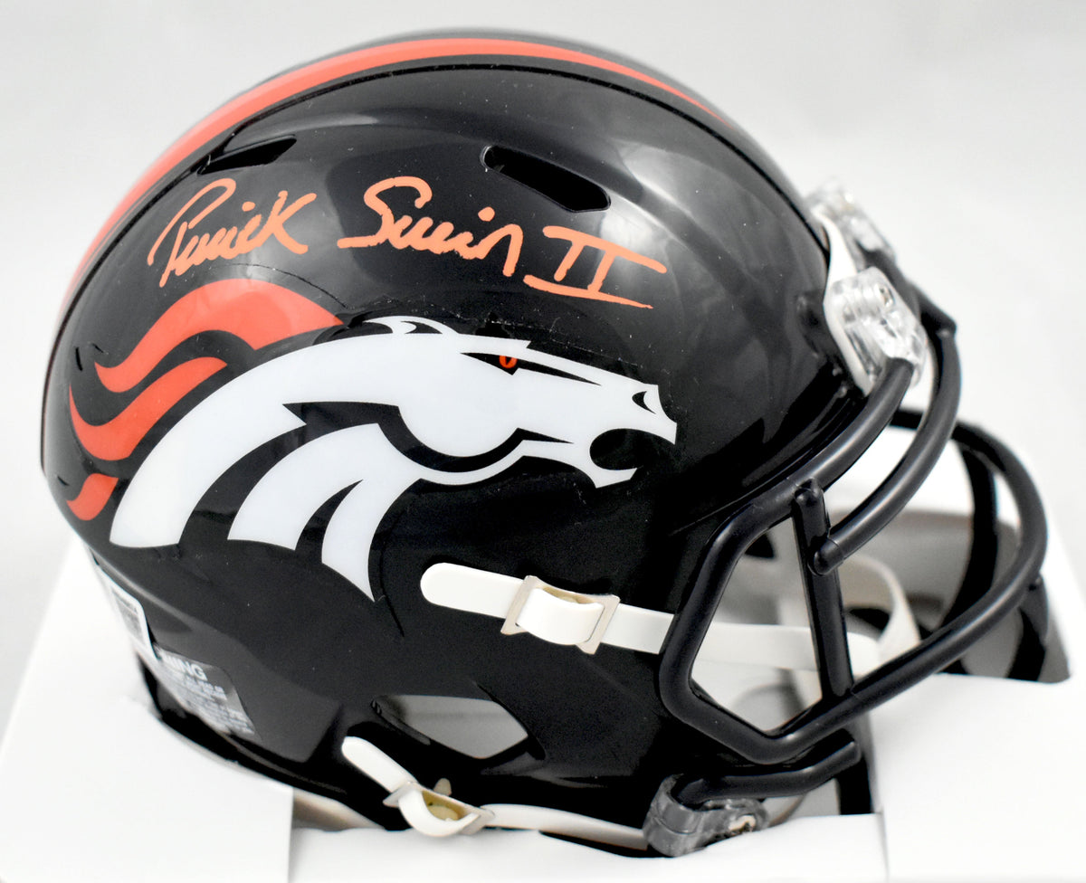 Patrick Surtain II Autographed Denver Broncos Speed Mini Helmet Beckett W Holo
