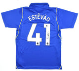 Estvo Willian Autographed Chelsea Home Soccer Jersey #41 - Beckett *M