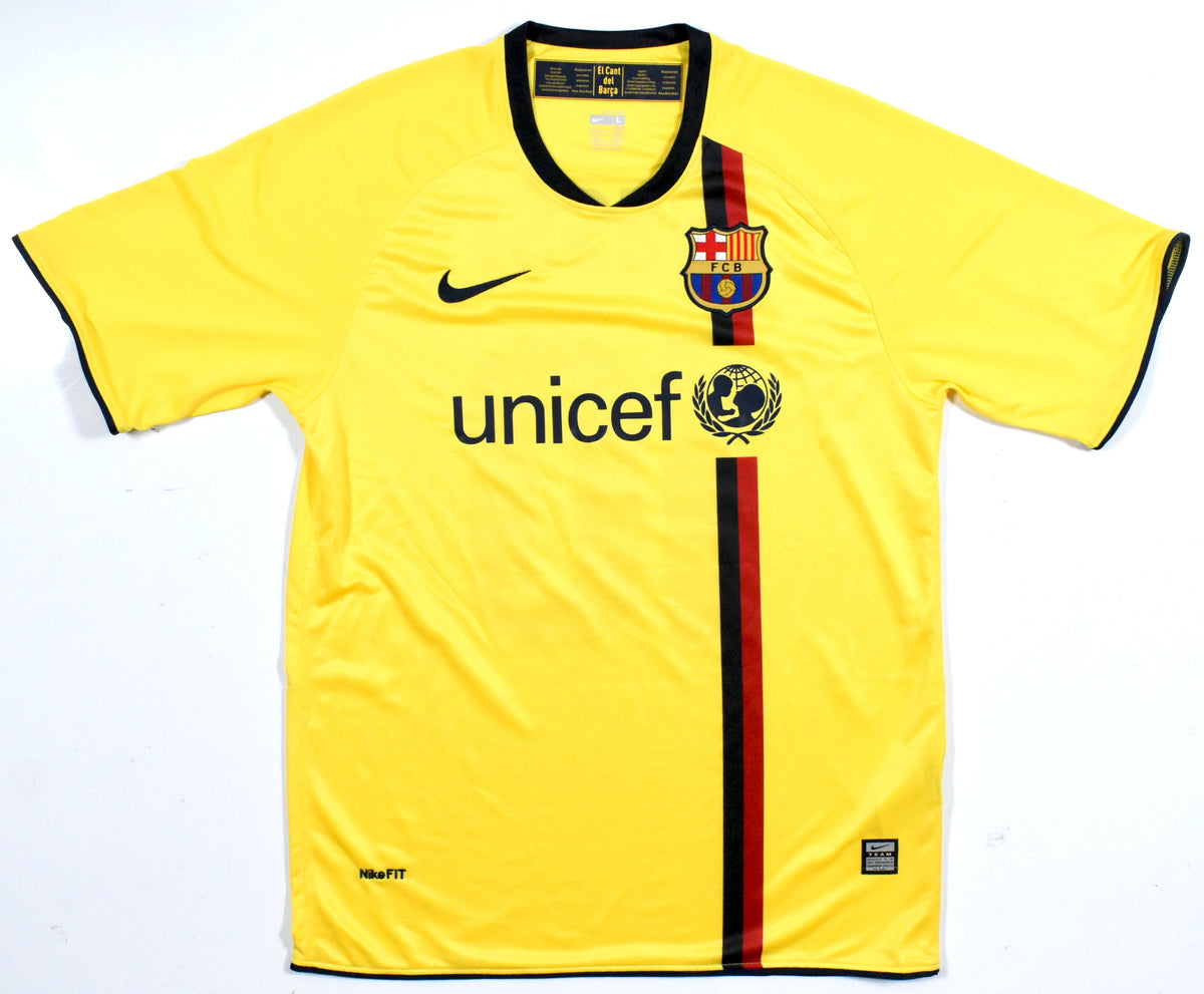 Lionel Messi Autographed Barcelona Yellow Soccer Jersey #10 - Beckett *L