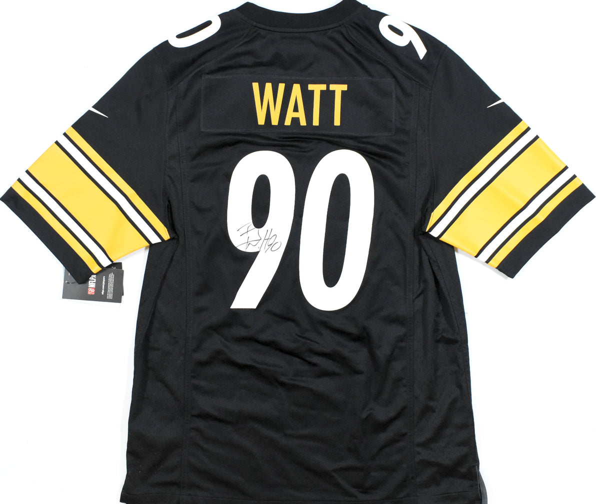 T.J. Watt Autographed Pittsburgh Steelers Nike Game Jersey - Beckett W Holo *L
