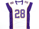 Adrian Peterson Autographed White Pro Style Jersey - Beckett W Hologram
