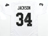Bo Jackson Autographed White Pro Style Jersey - Beckett W Hologram