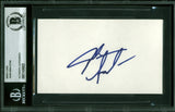 John Singleton Boyz N The Hood Authentic Signed 3x5 Index Card BAS Slabbed