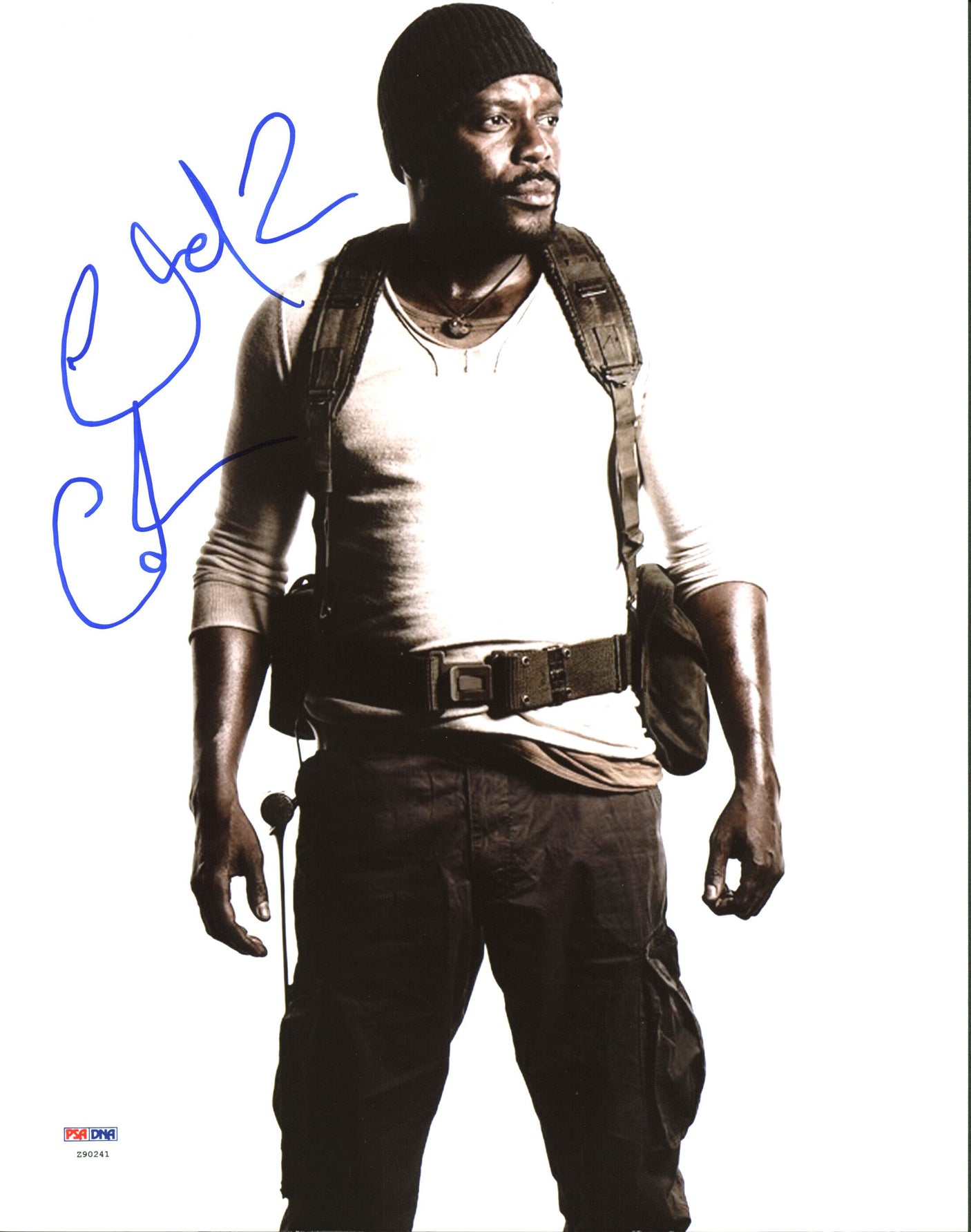 Chad Coleman The Walking Dead Authentic Signed 11X14 Photo PSA/DNA #Z90241