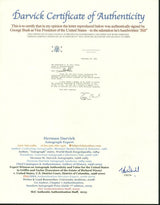 George H.W. Bush Authentic Signed 1981 Letter As Vp W/ Darvick COA & PSA #X03389