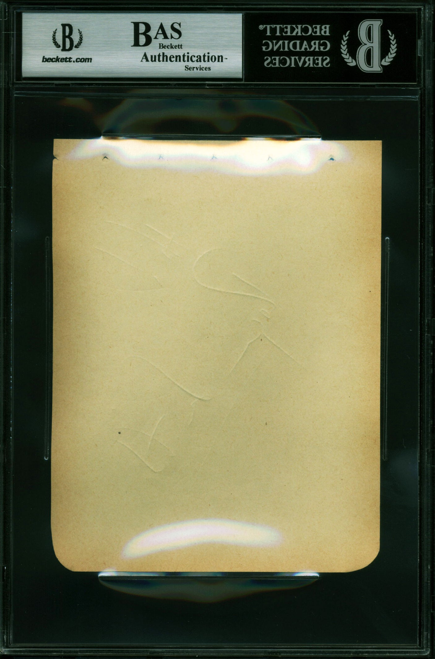 Roger Smith 77 Sunset Strip Authentic Signed 4.5x5.75 Album Page BAS Slabbed