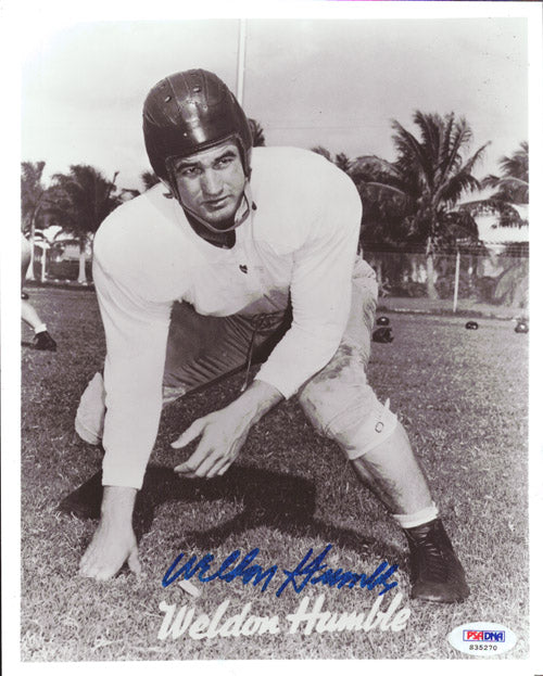 Weldon Humble Autographed 8x10 Photo Cleveland Browns PSA/DNA #S35270