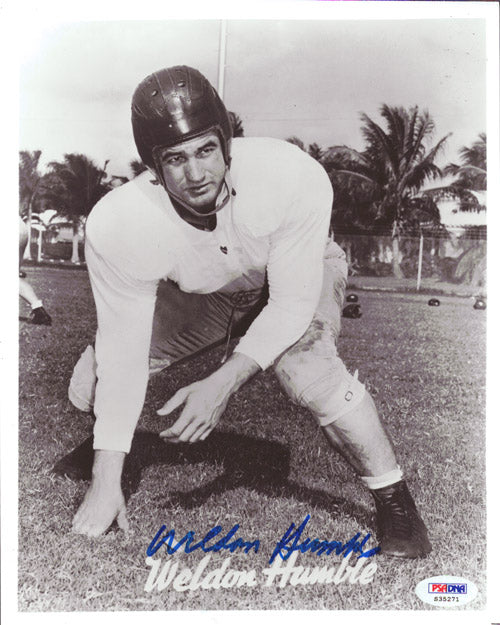 Weldon Humble Autographed 8x10 Photo Cleveland Browns PSA/DNA #S35271
