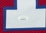 Steve Grogan New England Signed Red Football Jersey JSA Hologram