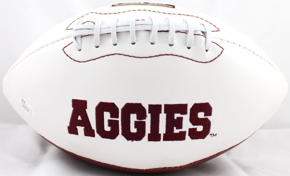 Ryan Tannehill Autographed Texas A&M Aggies Logo Football- JSA W Auth