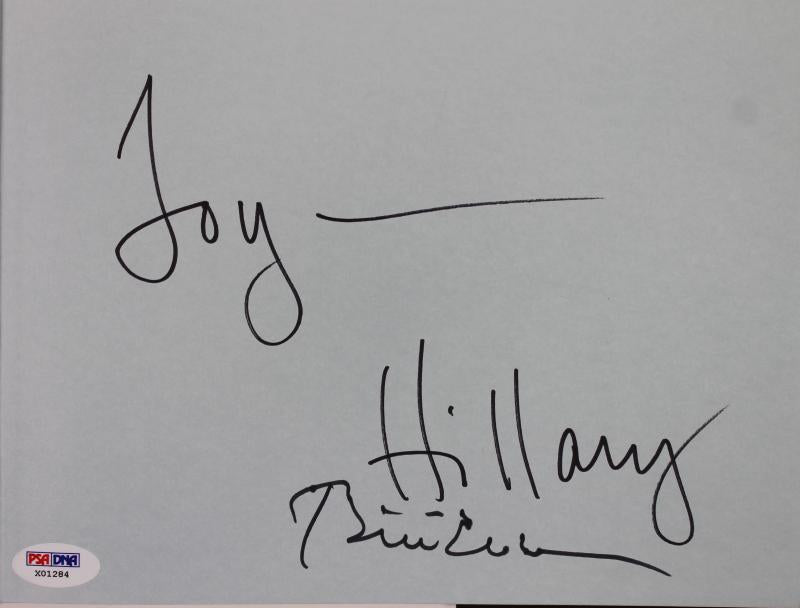 Bill & Hillary Clinton Authentic Signed The Clintons Book PSA/DNA #X01284