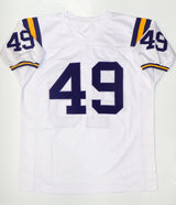 Barkevious Mingo Signed White College Style Jersey w/ 1st Round Pick- JSA Auth