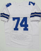 Bob Lilly Autographed White Stat1 Pro Style Jersey W/ HOF- JSA W Auth *4