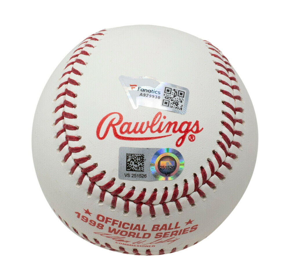 Mariano Rivera Signed New York Yankees 1998 World Series Baseball MLB+Fanatics