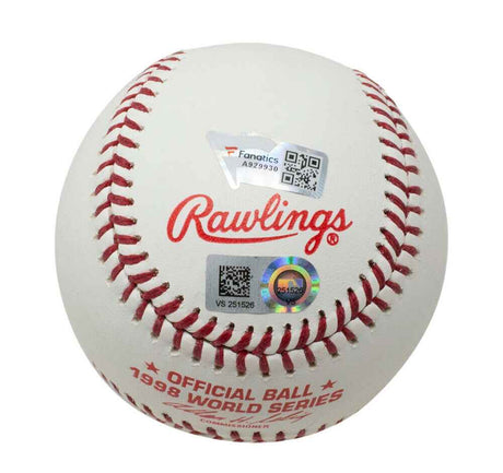 Mariano Rivera Signed New York Yankees 1998 World Series Baseball MLB+Fanatics